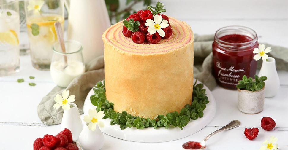 Gâteau roulé à la confiture de Framboise Intense